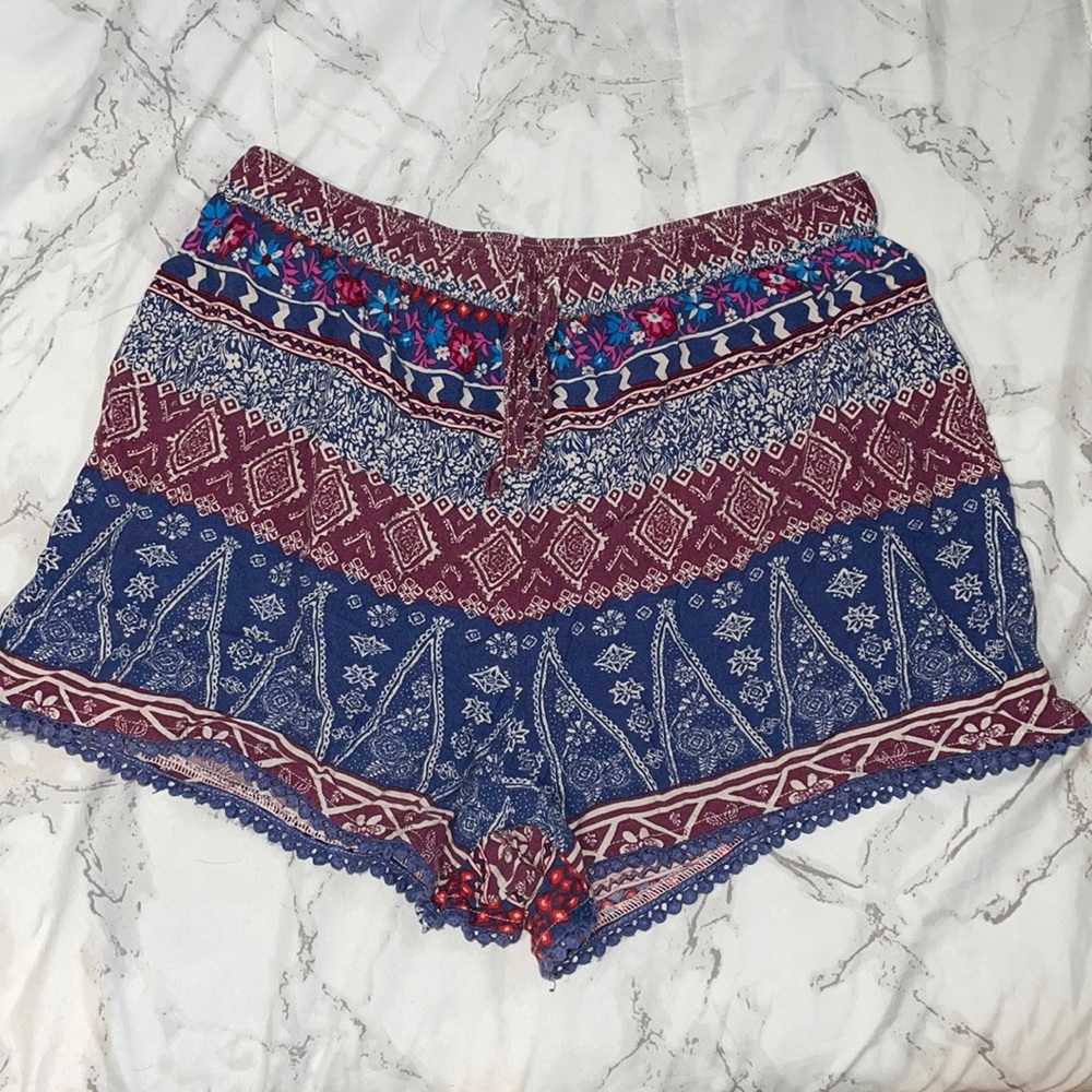 Tribal Print Multi-coloured Shorts